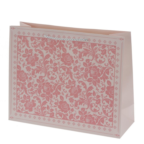 Пакет подарочный M (бумага 205г/м2, блок 12шт), L32 W11 H25,5 см