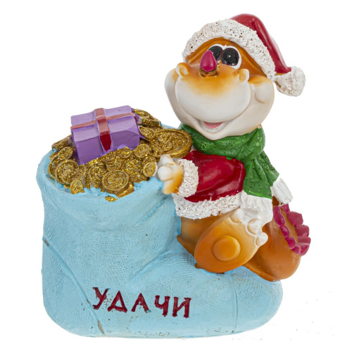 Фигурка декоративная "Дракон", L8 W9 H11 см, 4в. фото 4