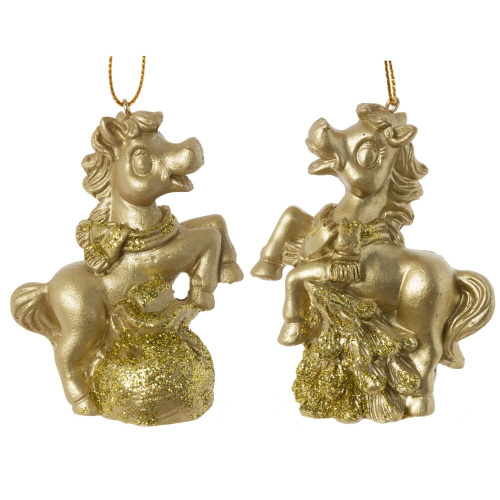 Фигурка декоративная подвесная "Лошадка", L6 W3 H7,5 см, 2в. Фигурка декоративная подвесная "Лошадка", L6 W3 H7,5 см, 2в.