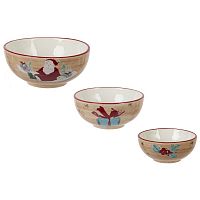 Набор из 3-х салатников, 300/150/90 мл, L12 W12 H5 см