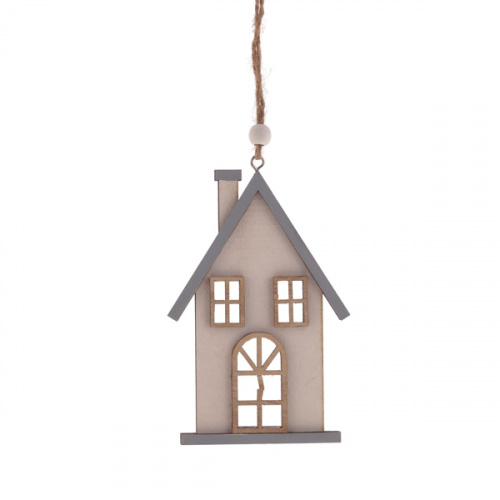 Украшение новогоднее "Дом", 3в., L8 W1 H13,5 см, 3в. фото 3