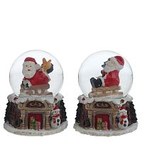 Фигурка декор в стекл шаре "Дед Мороз", D 4.5 см, L5 W5 H6,5 см, 2в. Фигурка декор в стекл шаре "Дед Мороз", D 4.5 см, L5 W5 H6,5 см, 2в.