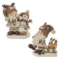 Фигурка декоративная "Дед Мороз", L11,5 W7 H12 см, 2в.