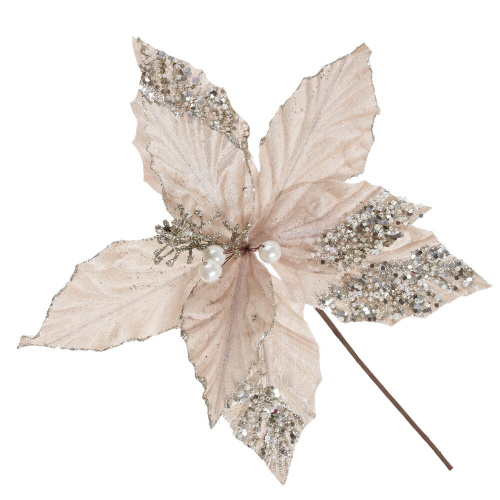 Цветок искусственный "Пуансеттия", L28 W28 H39 см Цветок искусственный "Пуансеттия", L28 W28 H39 см