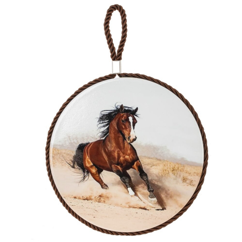Декоративная подставка под горячее с подвеской "Лошадь", D 17 см, L17 W17 H0,5 см, 6в. фото 6 Декоративная подставка под горячее с подвеской "Лошадь", D 17 см, L17 W17 H0,5 см, 6в. фото 6