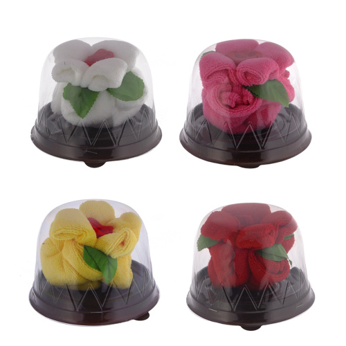 Полотенце "Цветок", L30 W30 H0,3 см, 4в.