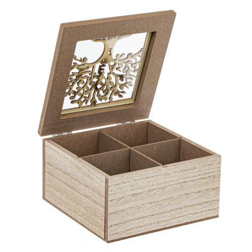 Шкатулка для чайных пакетиков, L14 W14 H7,5 см фото 2