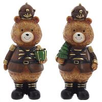 Фигурка декоративная "Медвежонок",  L6 W5,5 H13,5 см, 2в.