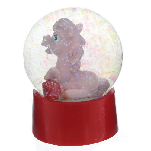 Фигурка декор в стекл шаре "Лошадка", L6 W6 H8 см, 2в. фото 5