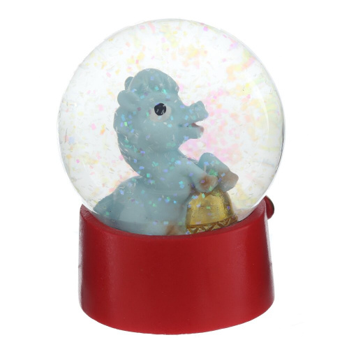 Фигурка декор в стекл шаре "Лошадка", L6 W6 H8 см, 2в. фото 4