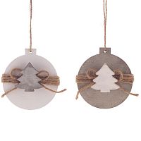 Украшение новогоднее "Елка",  L8 W2,5 H8,5 см, 2в.