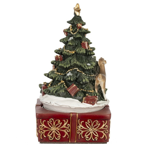 Фигурка декоративная "Рождество" (мех.завод, муз, движ), L10 W10 H18,5 см фото 4