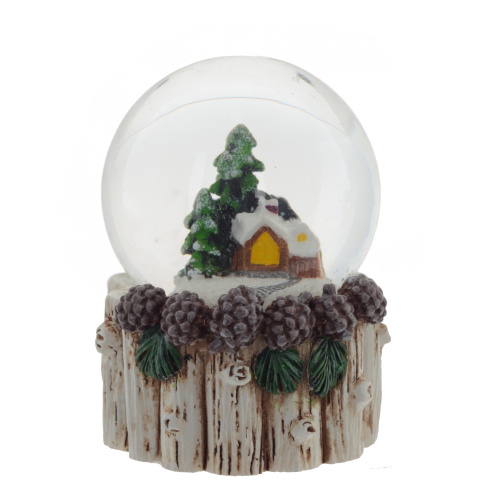 Фигурка декор в стекл шаре "Домик", D 4.5 см, L4,5 W4,5 H6 см, 3в. фото 4