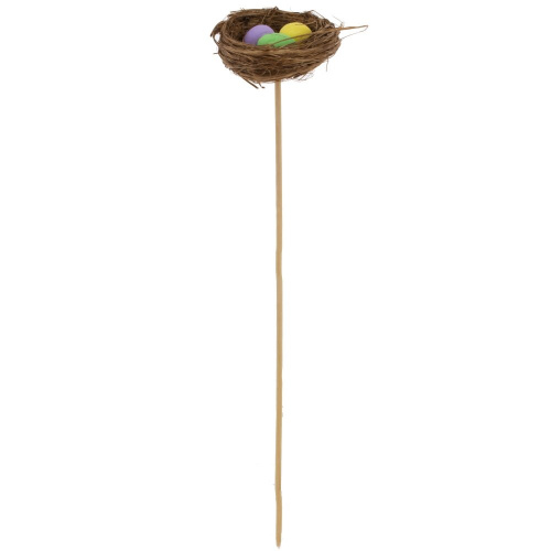 Изделие декоративное (вставка) "Гнездо пасхальное" (блок 12 шт) (6*2), L6 W6 H25 см, 3в. фото 3