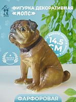 Фигурка декоративная "Мопс", L14 W8 H14,5 см