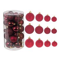 Набор из 40шт Украшение новогоднее "Шар", D6.5 см, L14 W14 H26 см Набор из 40шт Украшение новогоднее "Шар", D6.5 см, L14 W14 H26 см