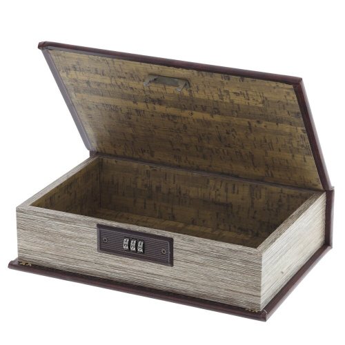 Шкатулка-книга с кодовым замком, L17,5 W7 H27 см фото 5