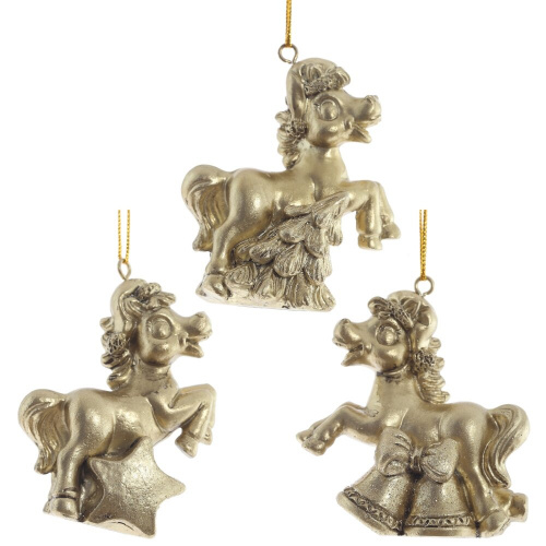 Фигурка декоративная подвесная "Лошадка", L6 W3 H6,5 см, 3в. Фигурка декоративная подвесная "Лошадка", L6 W3 H6,5 см, 3в.