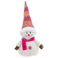 Игрушка набивная "Снеговик", L17 W11 H38/27 см