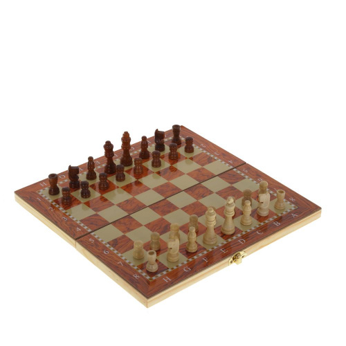 Игра настольная 3 в 1 (шахматы, шашки, нарды), L29 W14,5 H3 см фото 4