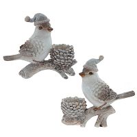 Фигурка декоративная "Птичка", L16,5 W6,5 H14 см, 2в.