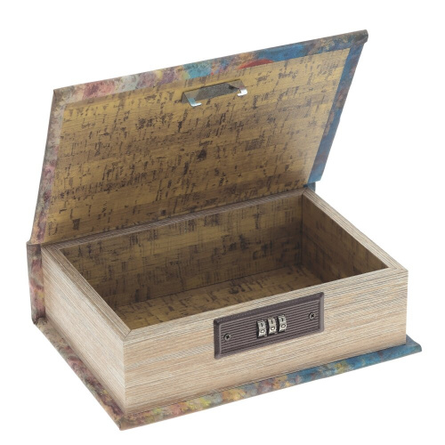 Шкатулка-книга с кодовым замком, L15,5 W7 H22 см фото 4