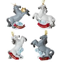 Фигурка декоративная подвесная "Лошадка", L6,5 W3 H7,5 см, 4в.