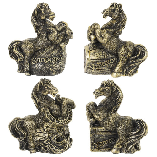 Копилка "Лошадь", L8 W6 H9,5 см, 4в. Копилка "Лошадь", L8 W6 H9,5 см, 4в.