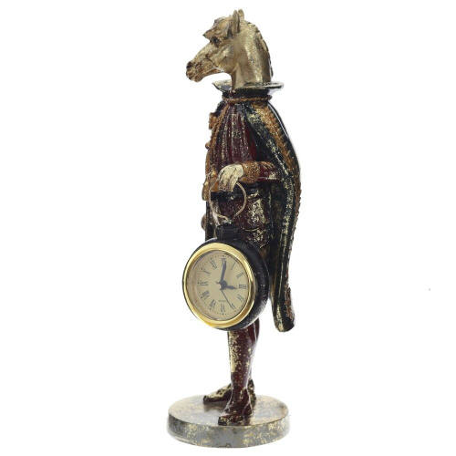Фигурка декоративная "Лошадь" с часами D4см, (LR44x1), L12 W7,5 H24,5 см фото 2 Фигурка декоративная "Лошадь" с часами D4см, (LR44x1), L12 W7,5 H24,5 см фото 2