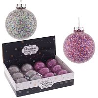 Набор из 12шт Украшение новогоднее "Шар", D 8 см, L35 W27 H9 см Набор из 12шт Украшение новогоднее "Шар", D 8 см, L35 W27 H9 см