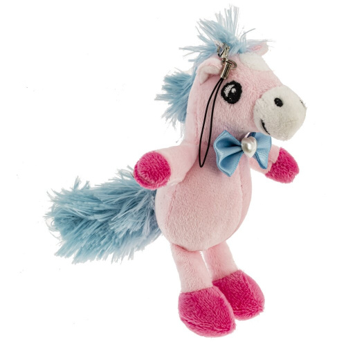Игрушка набивная с подвесом "Лошадка", L10 W10 H14 см, 3в. фото 3