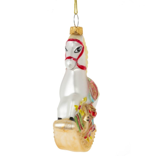 Украшение новогоднее "Лошадка-качалка", L9 W3 H11 см фото 4 Украшение новогоднее "Лошадка-качалка", L9 W3 H11 см фото 4