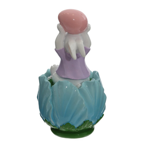 Фигурка декоративная "Заяц в чашке", L9 W7,5 H14 см фото 4