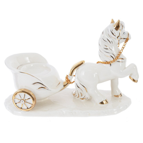 Фигурка декоративная "Лошадка" с подсвечником, D свечи 3,5 см, L16,5 W7 H12 см фото 2 Фигурка декоративная "Лошадка" с подсвечником, D свечи 3,5 см, L16,5 W7 H12 см фото 2