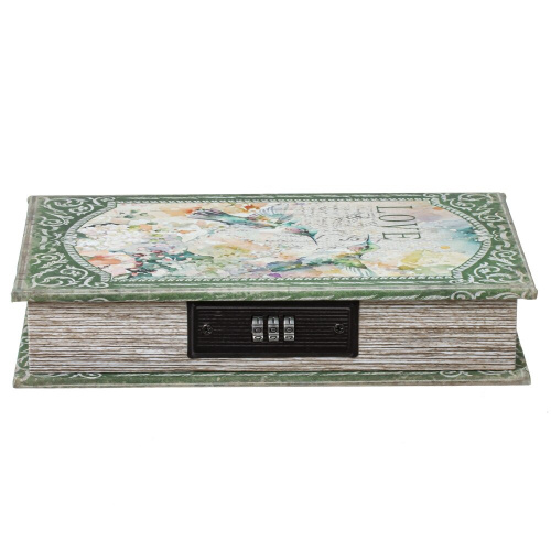 Шкатулка-книга с кодовым замком, L16 W5 H24 см фото 6