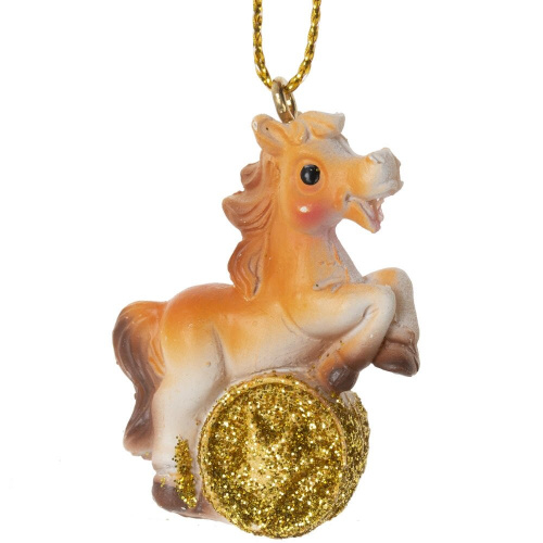 Фигурка декоративная подвесная "Лошадка", L3 W1,5 H4 см, 6в. фото 5