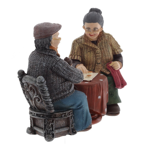 Фигурка декоративная "Бабушка с дедушкой", L18,5 W9 H14 см, 2в. фото 4 Фигурка декоративная "Бабушка с дедушкой", L18,5 W9 H14 см, 2в. фото 4
