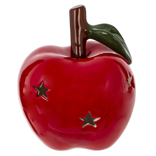 Фигурка декоративная с подсветкой "Яблоко" (LR44х2), L9,, L9 W9,5 H11 см