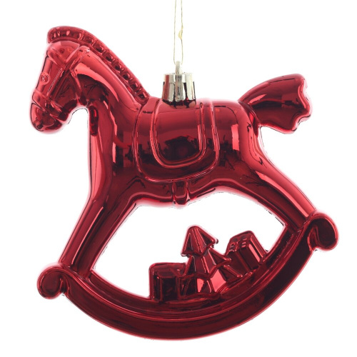 Набор из 2шт, Украшение новогоднее "Лошадка", L11 W5 H10 см фото 2 Набор из 2шт, Украшение новогоднее "Лошадка", L11 W5 H10 см фото 2