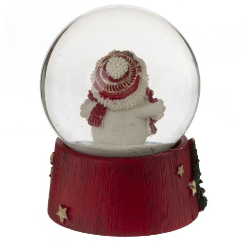 Фигурка декоративная "Снеговик" в стекл шаре, L6,5 W6,5 H8,5 см, 2в. фото 3 Фигурка декоративная "Снеговик" в стекл шаре, L6,5 W6,5 H8,5 см, 2в. фото 3