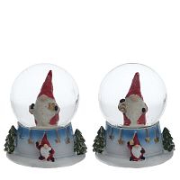 Фигурка декор в стекл шаре "Гном", D 4.5 см, L5,5 W5 H6 см, 2в.