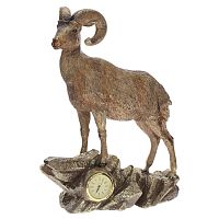 Фигурка декор "Горный баран Архар" с часами, L23 W14,5 H43,5 см