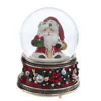 Фигурка декоративная "Дед Мороз" в стекл шаре (муз,движ, АААх3,н/п), D 10 см, L10,5 W10,5 H14 см Фигурка декоративная "Дед Мороз" в стекл шаре (муз,движ, АААх3,н/п), D 10 см, L10,5 W10,5 H14 см