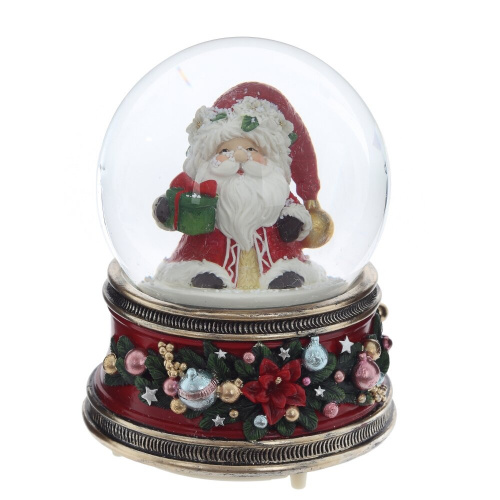 Фигурка декоративная "Дед Мороз" в стекл шаре (муз,движ, АААх3,н/п), D 10 см, L10,5 W10,5 H14 см Фигурка декоративная "Дед Мороз" в стекл шаре (муз,движ, АААх3,н/п), D 10 см, L10,5 W10,5 H14 см