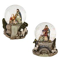 Фигурка декоративная "Рождество" в стекл шаре, L9 W8 H8,5 см, 2в. Фигурка декоративная "Рождество" в стекл шаре, L9 W8 H8,5 см, 2в.