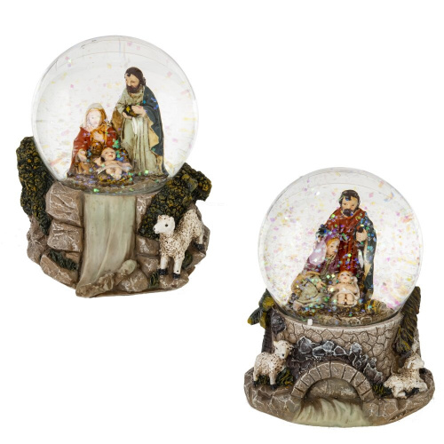 Фигурка декоративная "Рождество" в стекл шаре, L9 W8 H8,5 см, 2в. Фигурка декоративная "Рождество" в стекл шаре, L9 W8 H8,5 см, 2в.