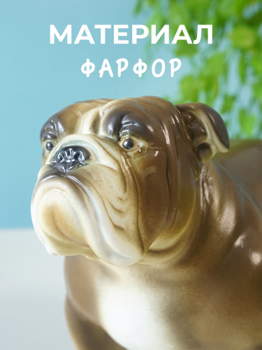 Фигурка декоративная "Английский бульдог", L21 W11 H13,5 см фото 3