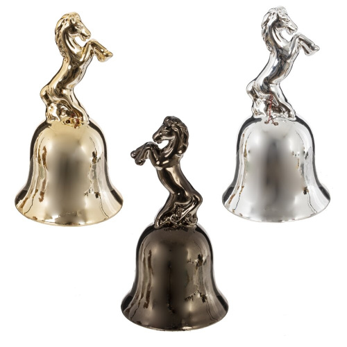 Колокольчик "Лошадь", L6 W6 H11 см, 3в.