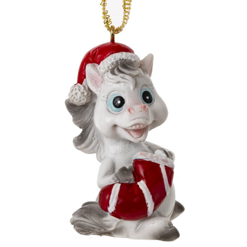 Фигурка декоративная подвесная "Лошадка", L3 W3 H5 см, 4в. фото 3 Фигурка декоративная подвесная "Лошадка", L3 W3 H5 см, 4в. фото 3