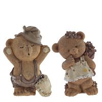 Фигурка декоративная "Медвежонок", L9,5 W6,5 H14 см, 2в.